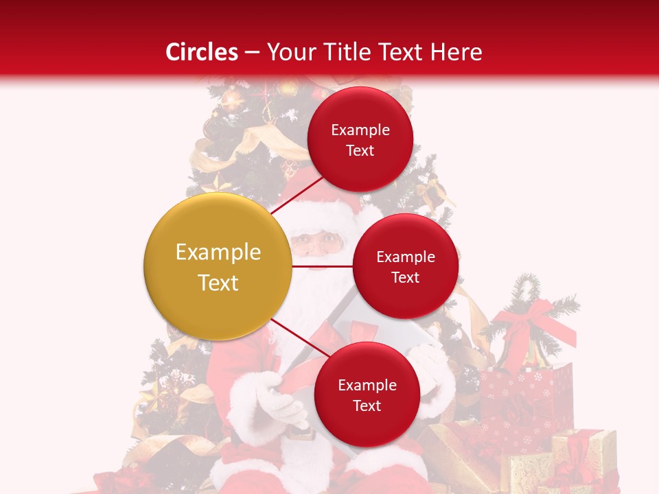 Party Holiday Tree PowerPoint Template