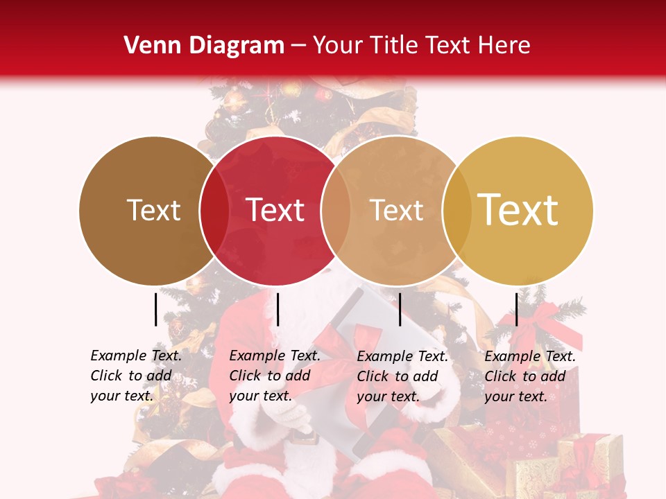 Party Holiday Tree PowerPoint Template