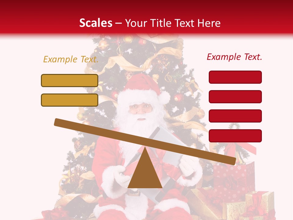 Party Holiday Tree PowerPoint Template