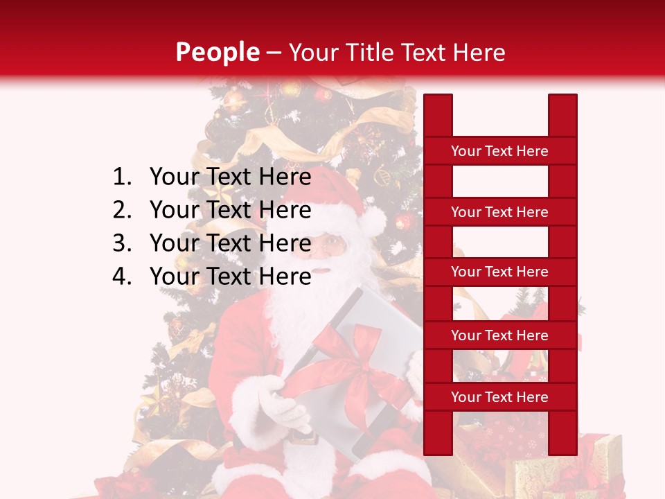 Party Holiday Tree PowerPoint Template