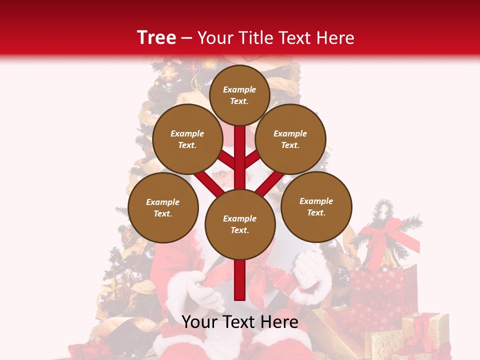 Party Holiday Tree PowerPoint Template