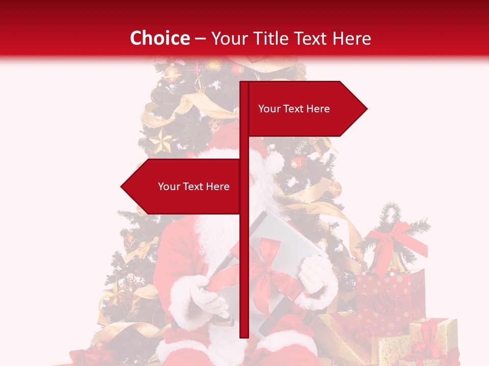 Party Holiday Tree PowerPoint Template