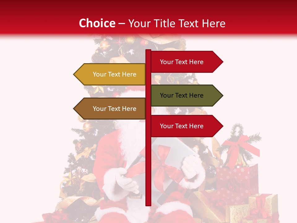Party Holiday Tree PowerPoint Template
