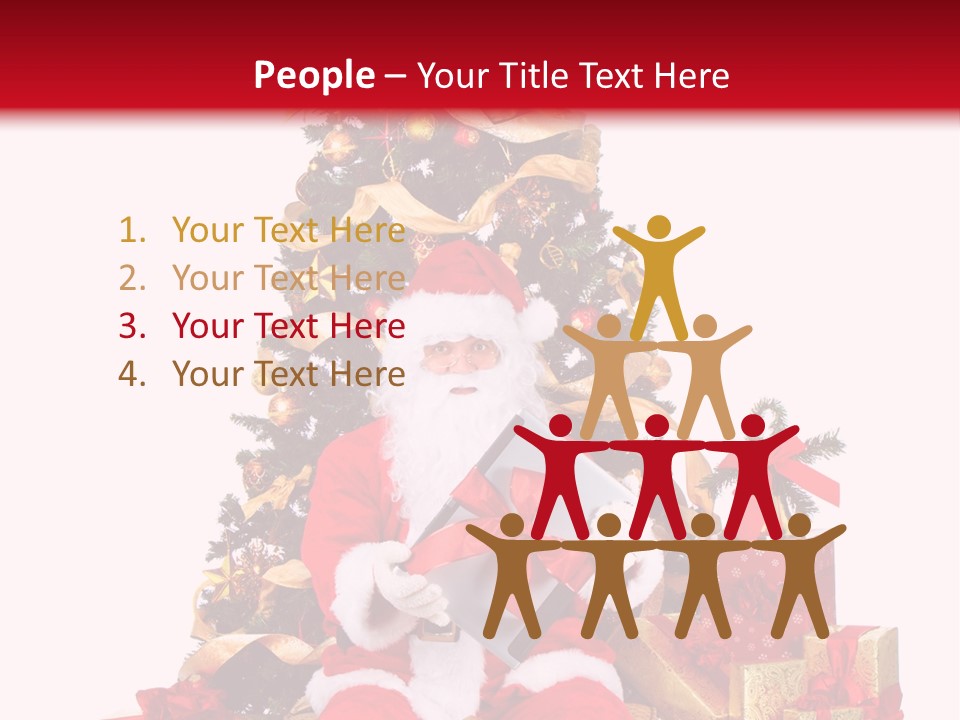 Party Holiday Tree PowerPoint Template