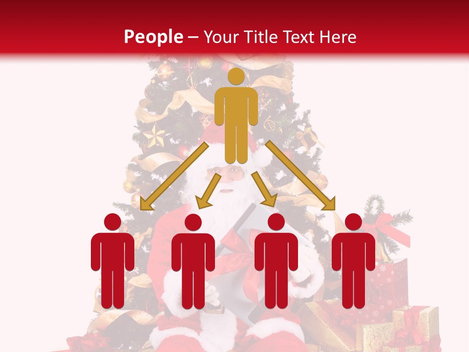 Party Holiday Tree PowerPoint Template