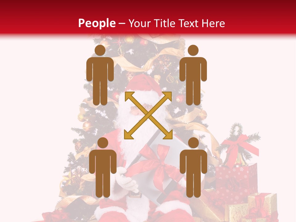 Party Holiday Tree PowerPoint Template