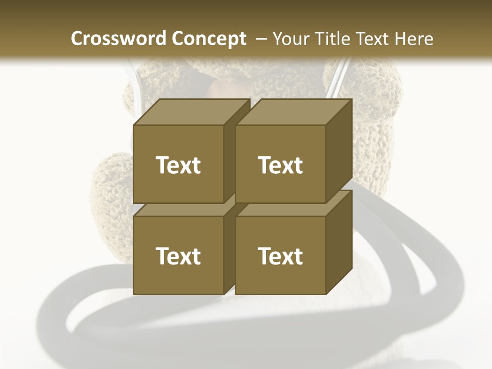 Examination Bear Wounded PowerPoint Template