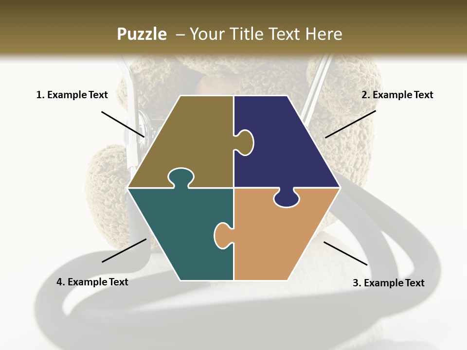 Examination Bear Wounded PowerPoint Template