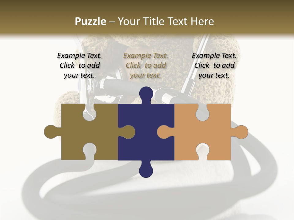 Examination Bear Wounded PowerPoint Template