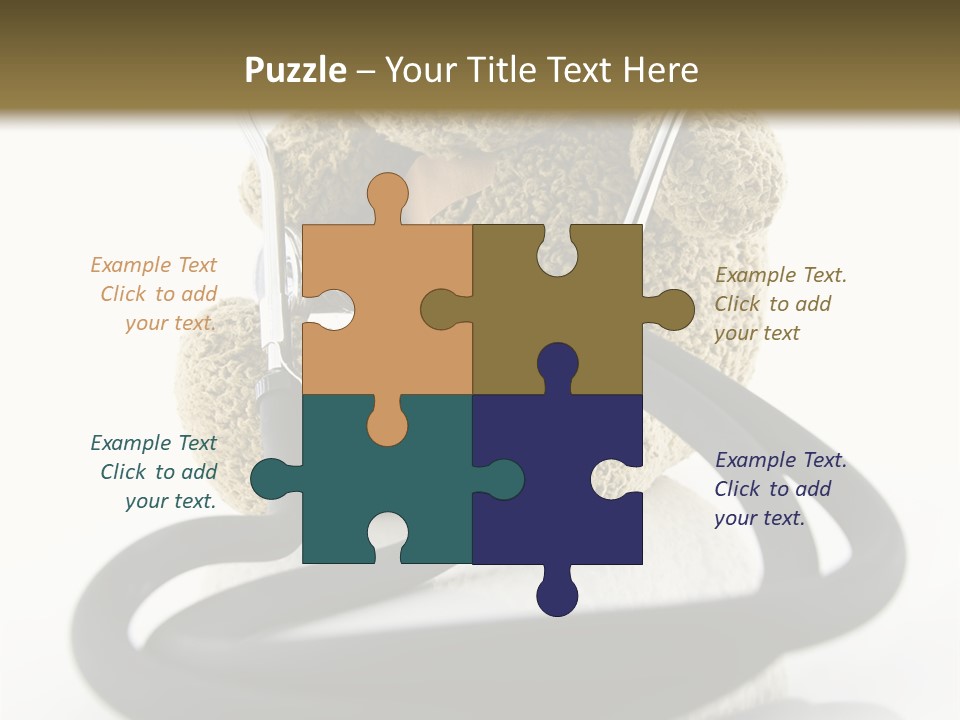 Examination Bear Wounded PowerPoint Template