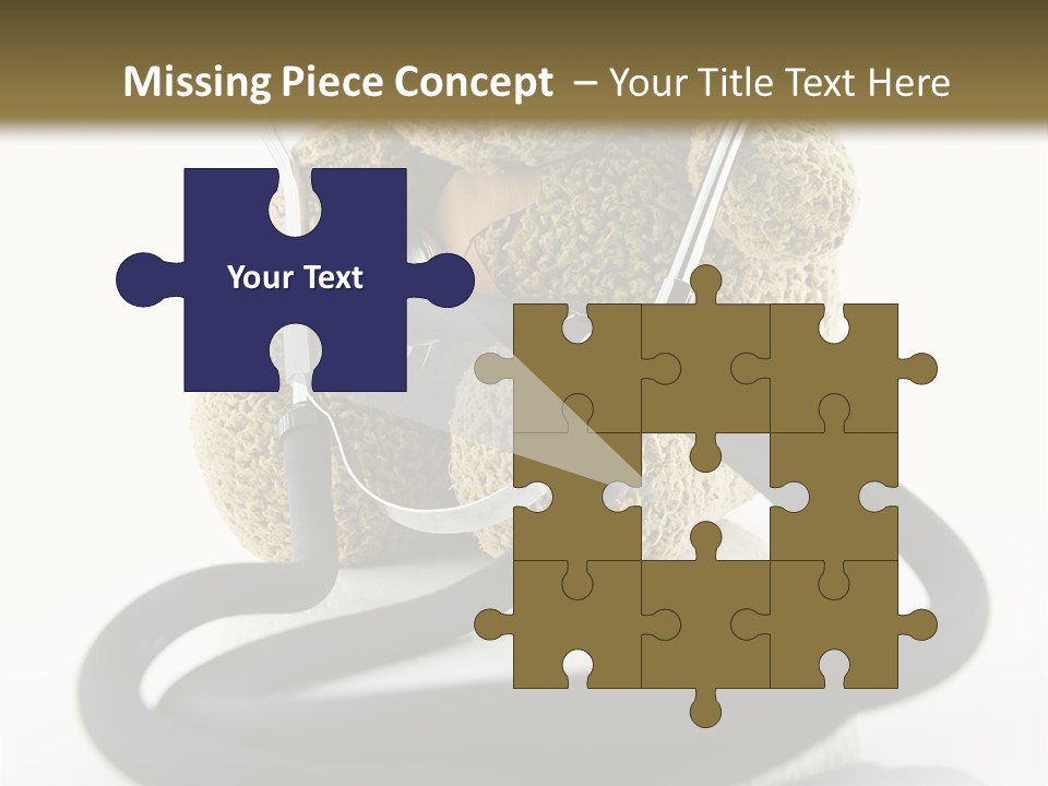 Examination Bear Wounded PowerPoint Template