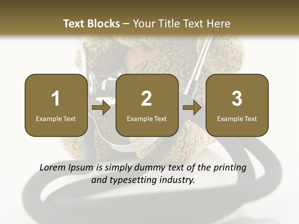 Examination Bear Wounded PowerPoint Template