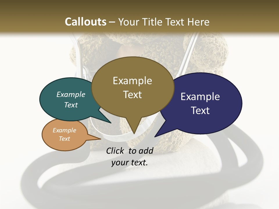 Examination Bear Wounded PowerPoint Template