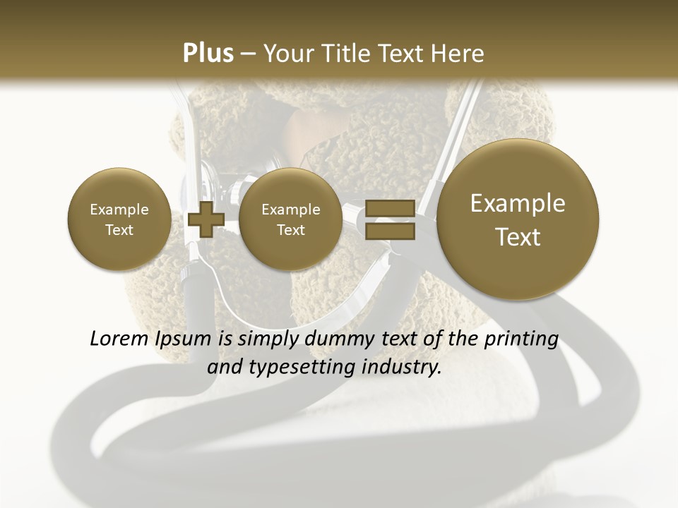 Examination Bear Wounded PowerPoint Template