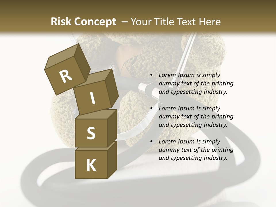 Examination Bear Wounded PowerPoint Template