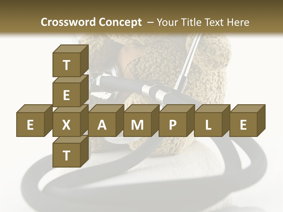 Examination Bear Wounded PowerPoint Template