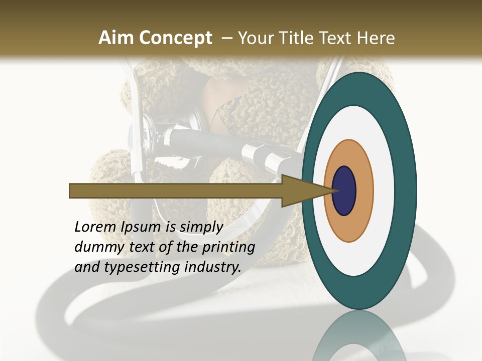 Examination Bear Wounded PowerPoint Template