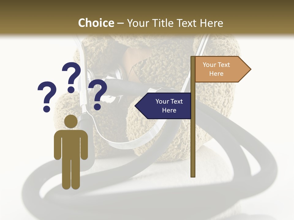 Examination Bear Wounded PowerPoint Template