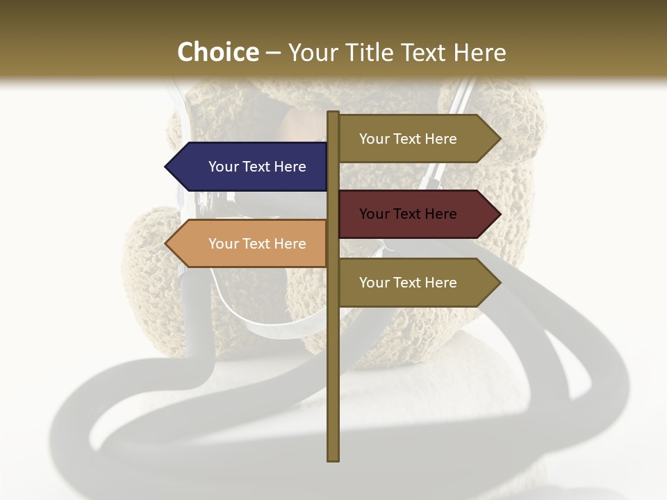 Examination Bear Wounded PowerPoint Template
