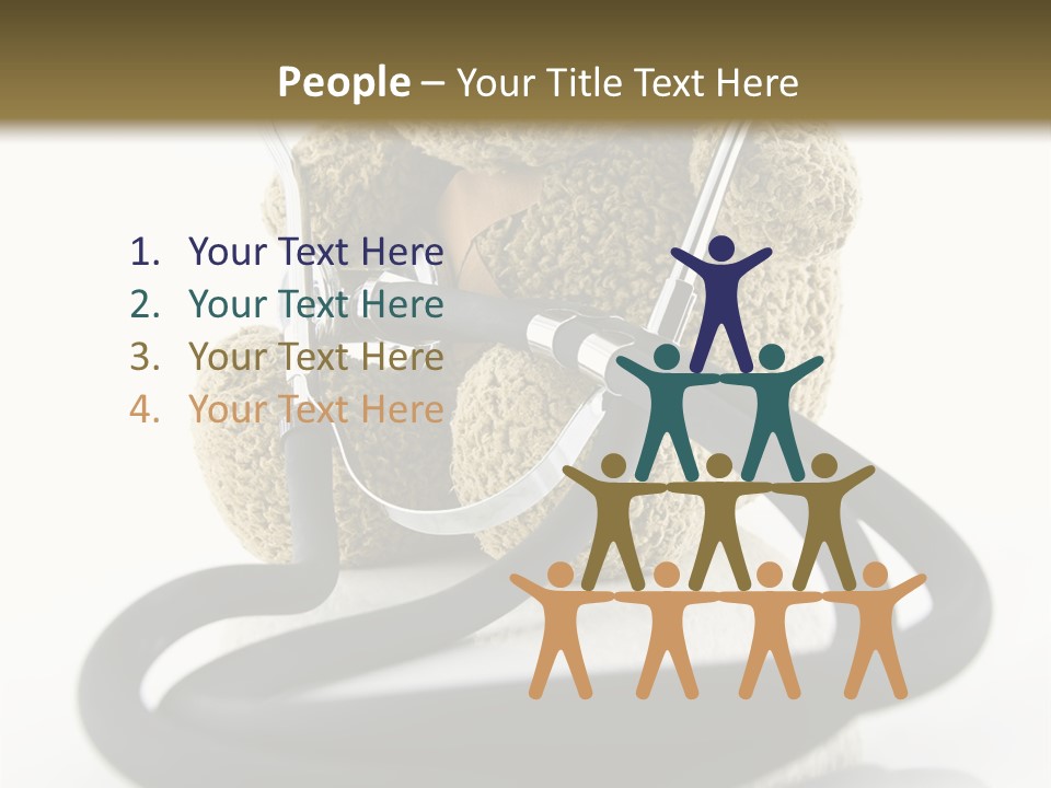 Examination Bear Wounded PowerPoint Template