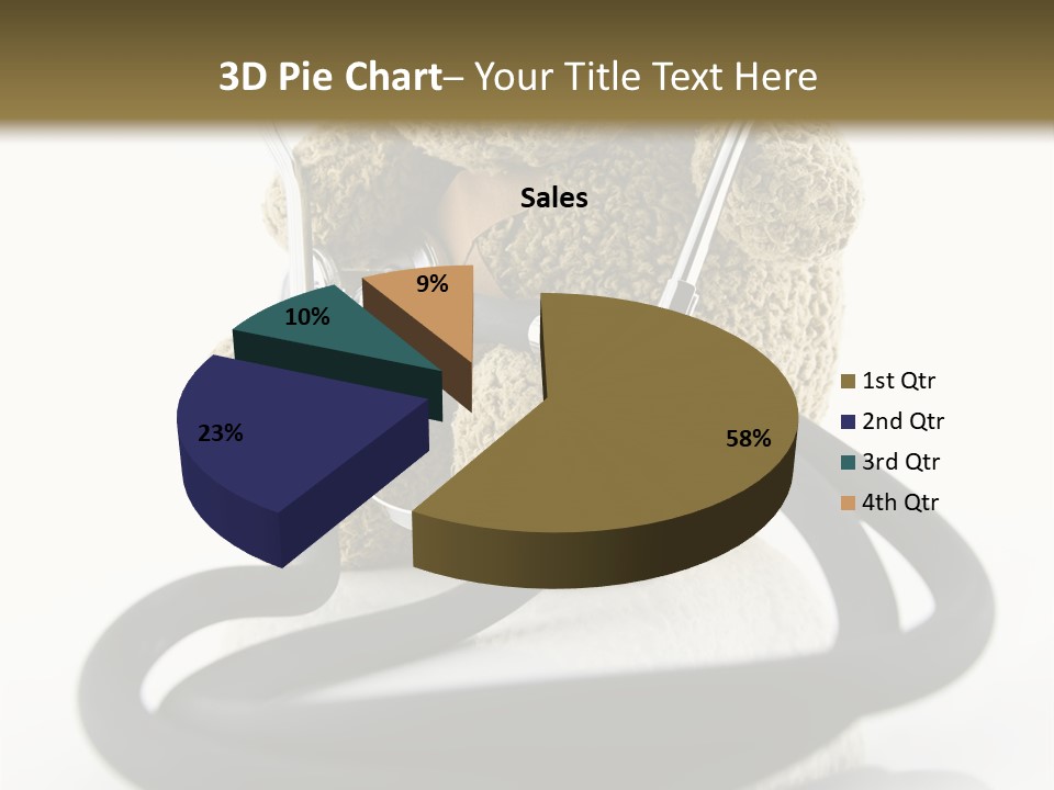 Examination Bear Wounded PowerPoint Template