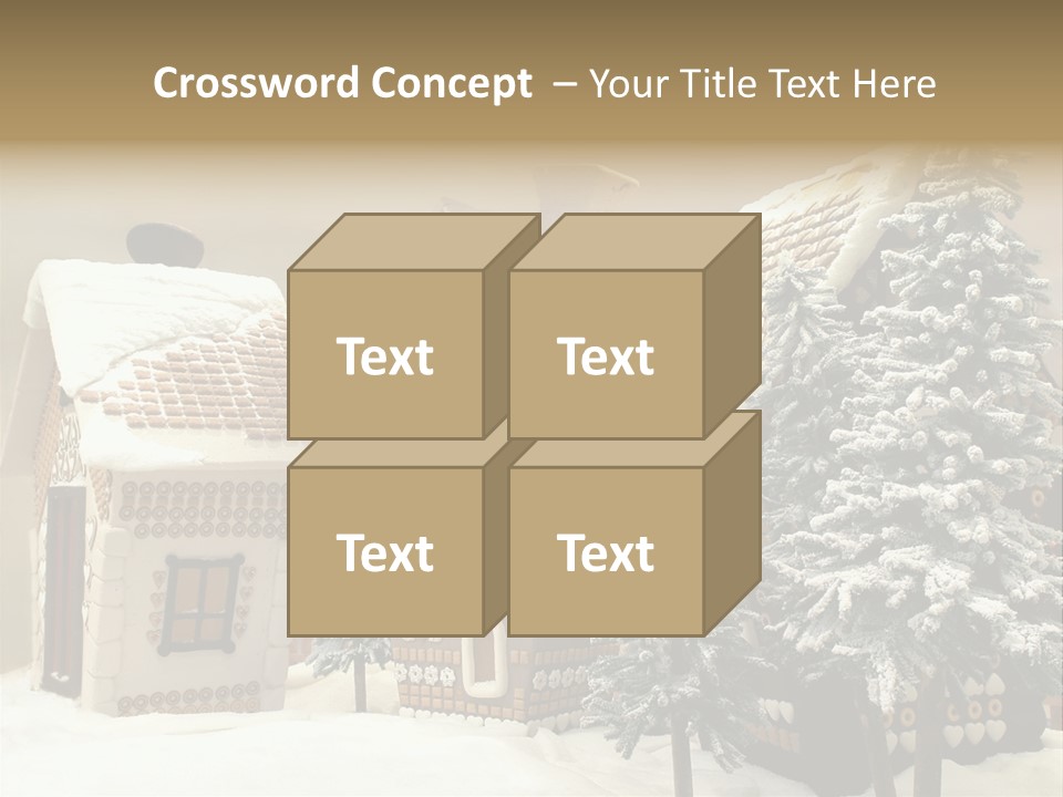 Hut White Cottage PowerPoint Template