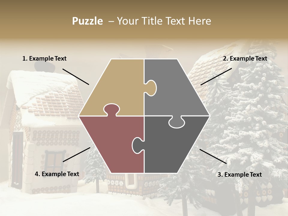 Hut White Cottage PowerPoint Template