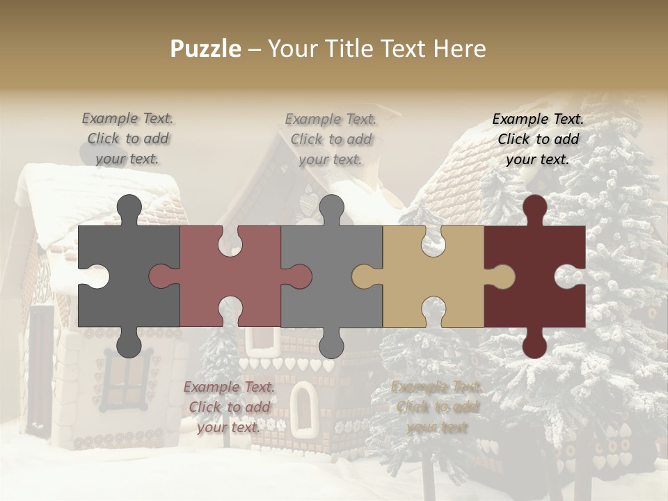 Hut White Cottage PowerPoint Template