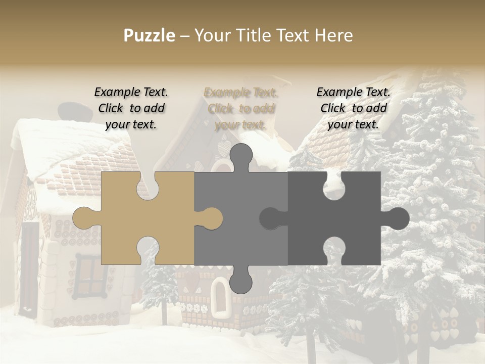 Hut White Cottage PowerPoint Template
