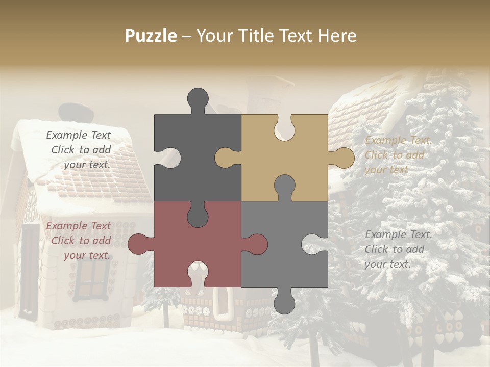 Hut White Cottage PowerPoint Template