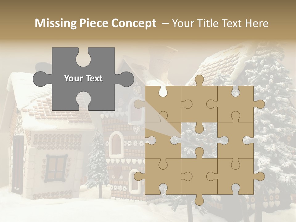 Hut White Cottage PowerPoint Template