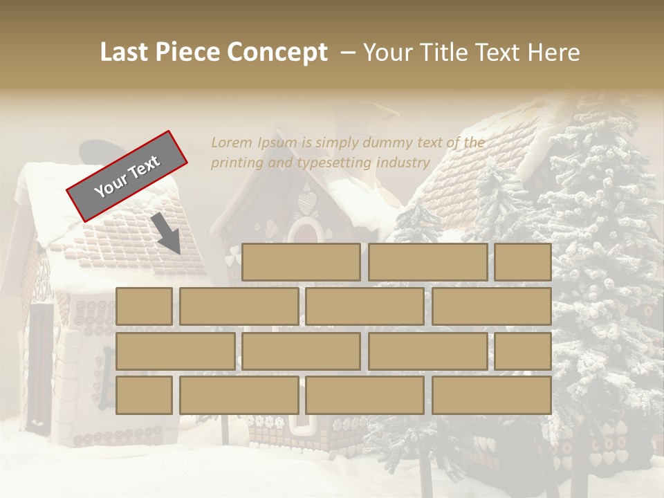 Hut White Cottage PowerPoint Template