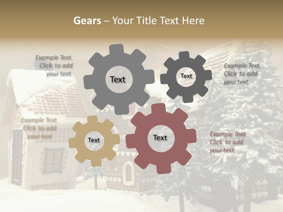 Hut White Cottage PowerPoint Template