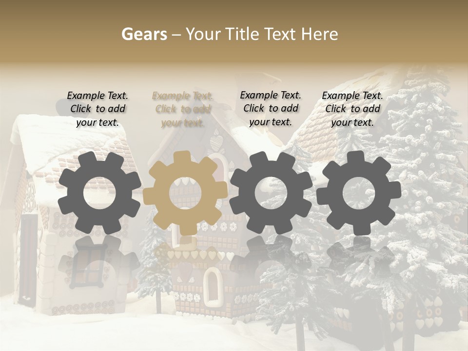 Hut White Cottage PowerPoint Template