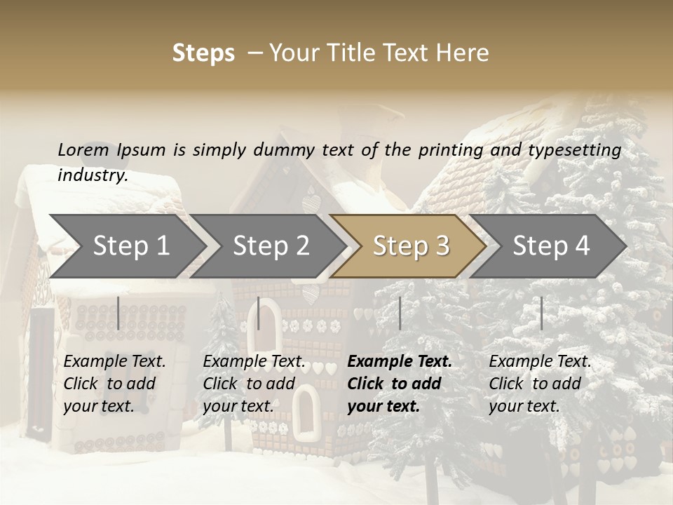 Hut White Cottage PowerPoint Template