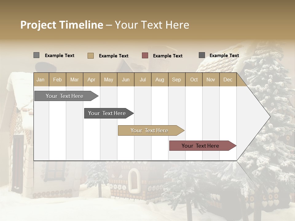 Hut White Cottage PowerPoint Template
