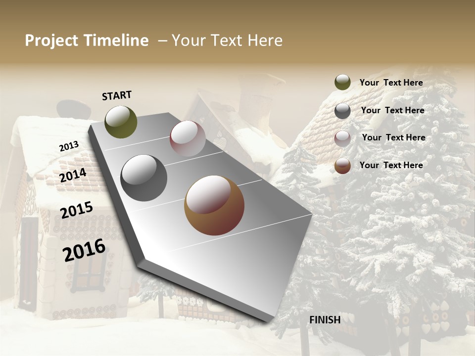 Hut White Cottage PowerPoint Template