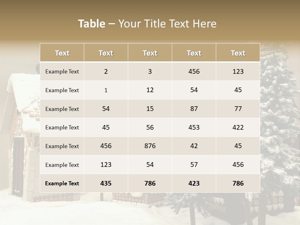 Hut White Cottage PowerPoint Template