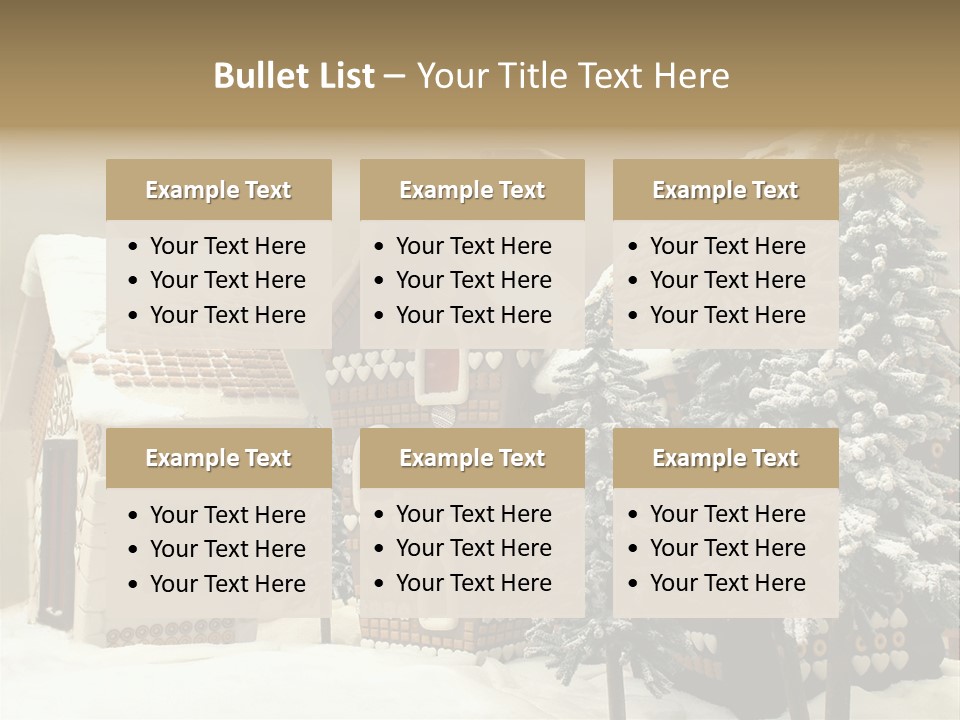 Hut White Cottage PowerPoint Template