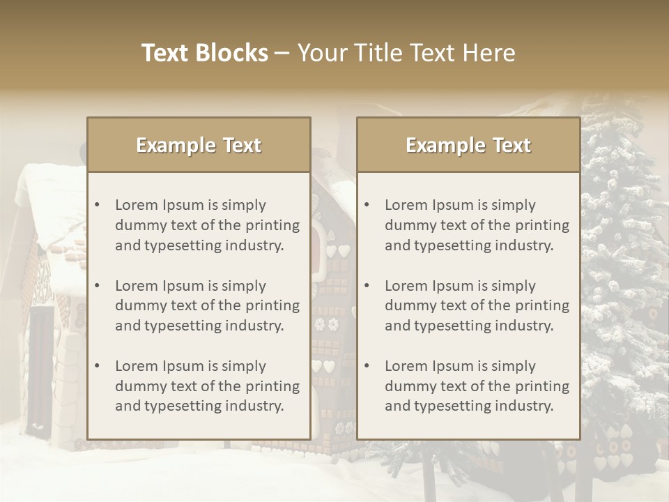 Hut White Cottage PowerPoint Template