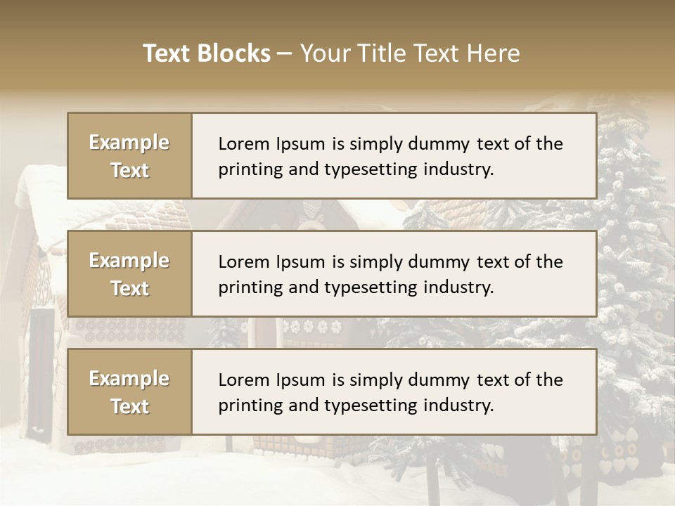Hut White Cottage PowerPoint Template