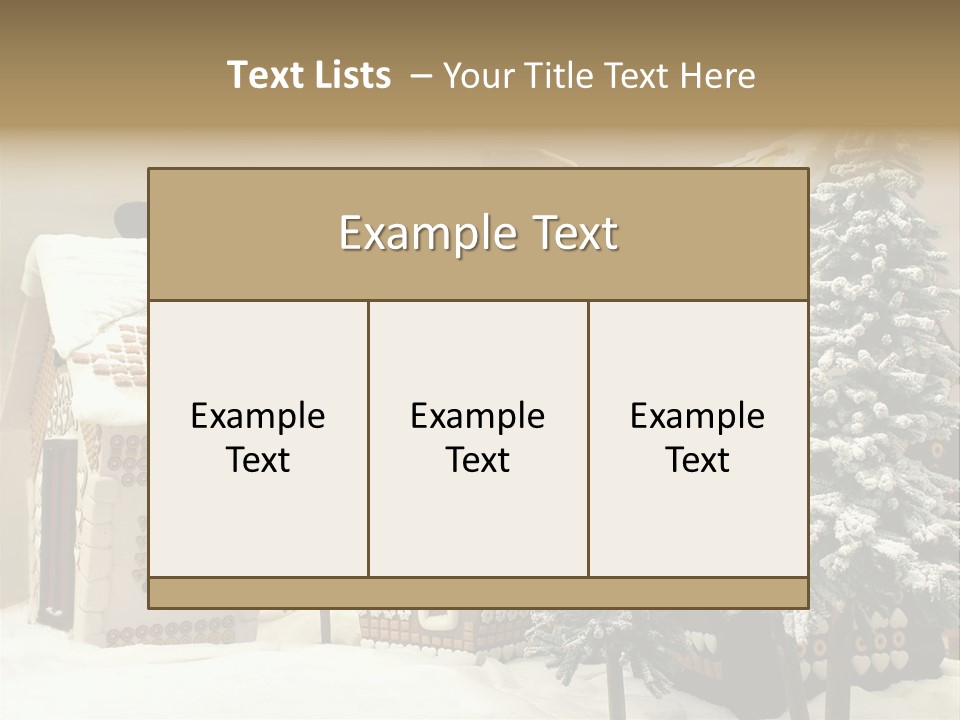 Hut White Cottage PowerPoint Template