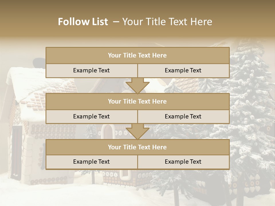Hut White Cottage PowerPoint Template