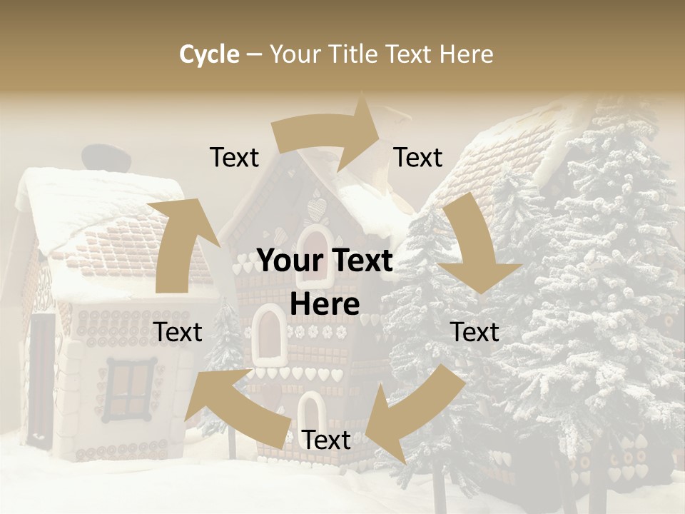 Hut White Cottage PowerPoint Template