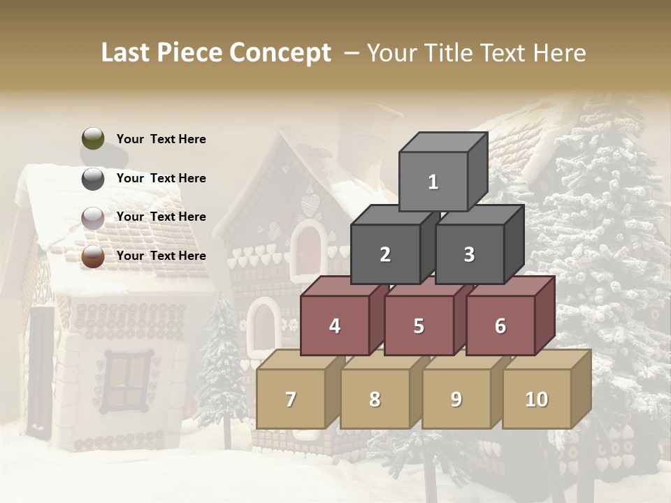 Hut White Cottage PowerPoint Template
