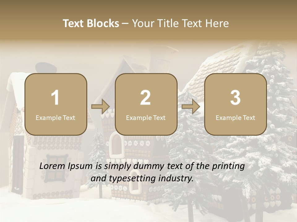 Hut White Cottage PowerPoint Template