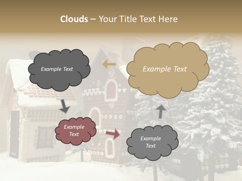 Hut White Cottage PowerPoint Template