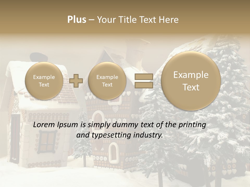 Hut White Cottage PowerPoint Template