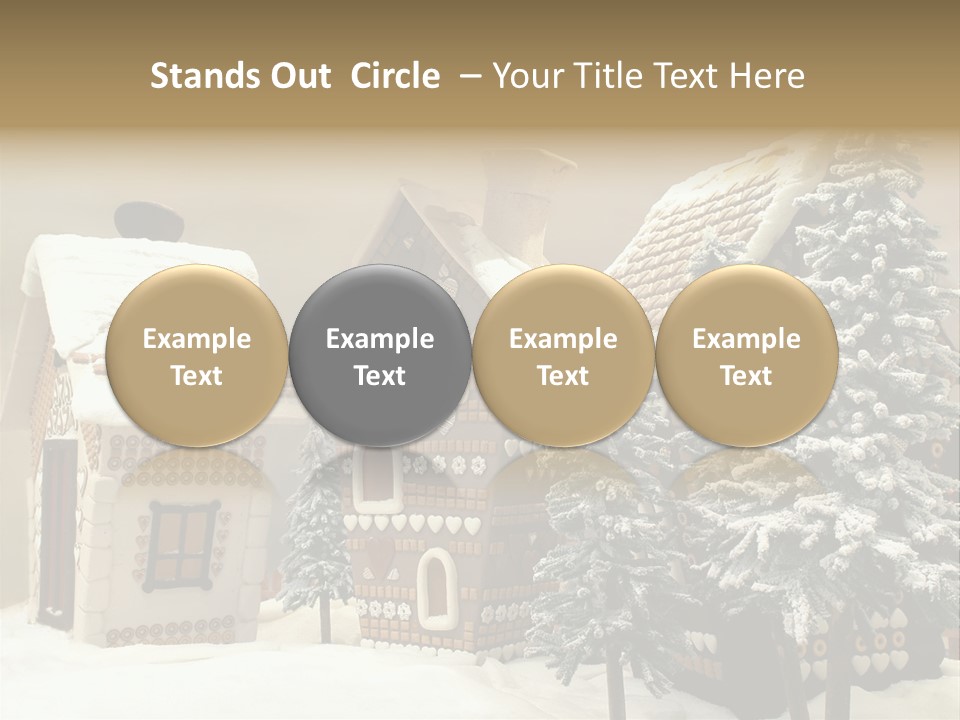 Hut White Cottage PowerPoint Template