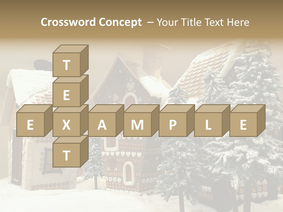 Hut White Cottage PowerPoint Template